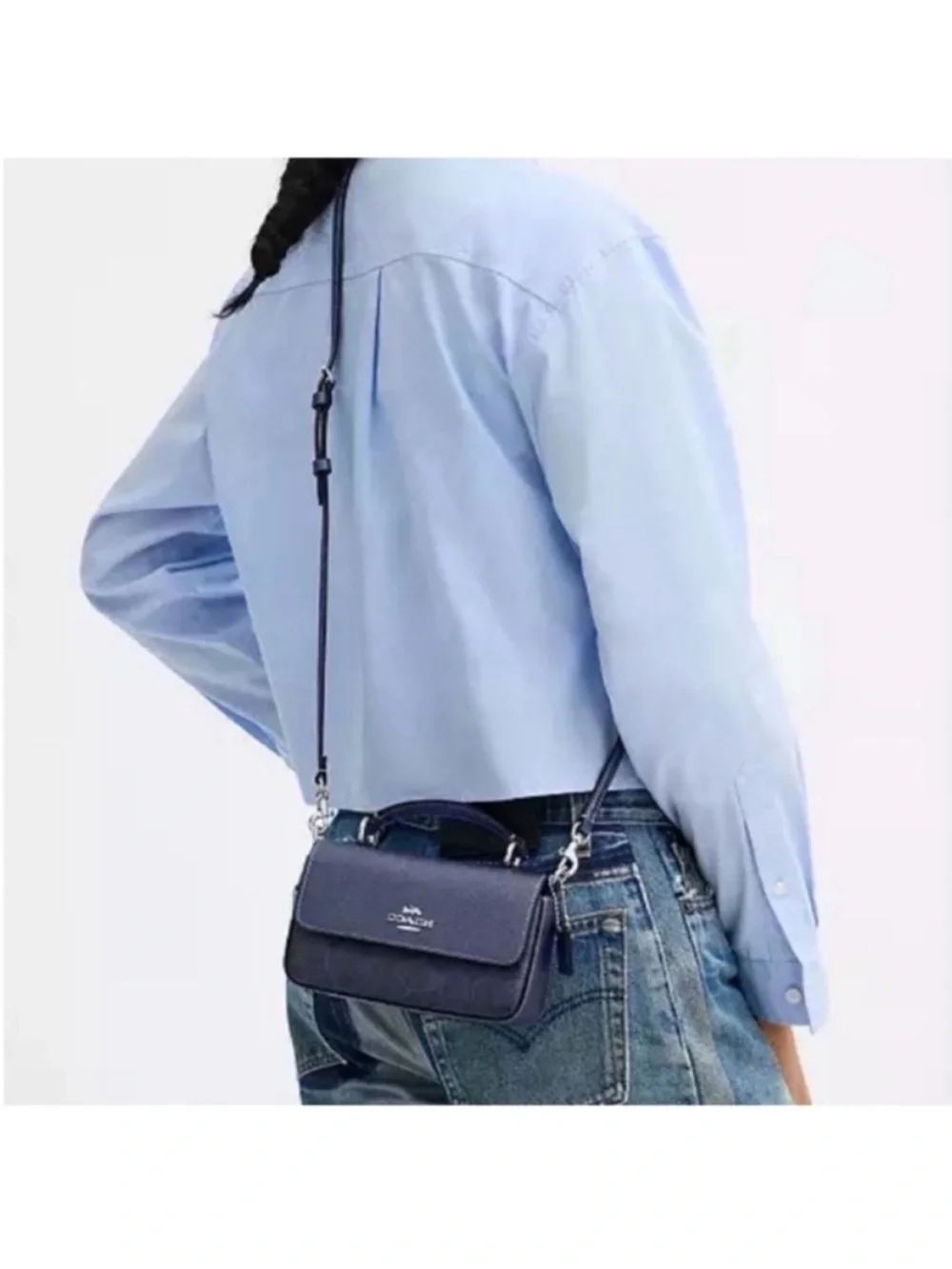Coach Mini Josie Top Handle Bag In Signature Canvas #CCK68